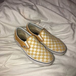 Yellow checkered vans